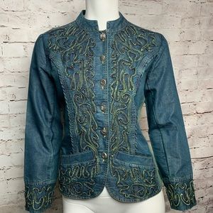 Parsley & Sage Denim Jacket Blazer NEW Small #496